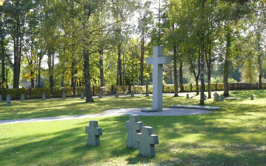 Ansicht der Kriegsgräberstätte Valka (1. WK)