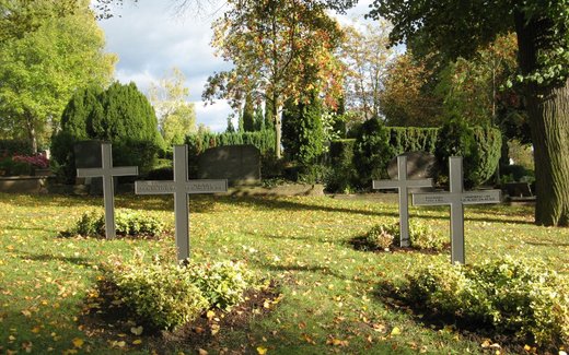 Ansicht der Kriegsgräberstätte Bad Frankenhausen, städtischer Friedhof
