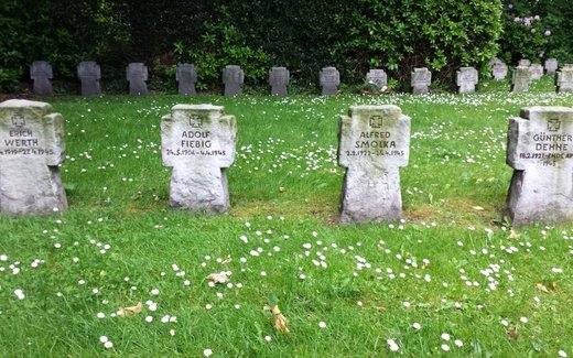 Ansicht der Kriegsgräberstätte Bad Zwischenahn, Neuer Ev.- luth. Friedhof