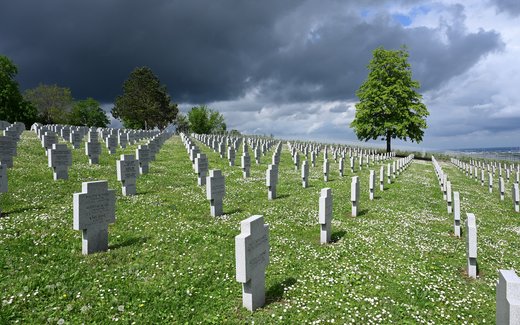 Ansicht der Kriegsgräberstätte Bergheim