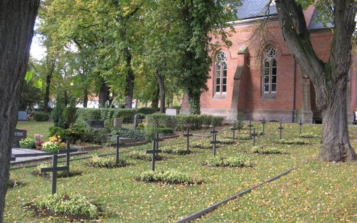 Ansicht der Kriegsgräberstätte Bad Frankenhausen, städtischer Friedhof