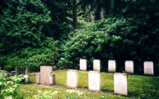 Ansicht der Kriegsgräberstätte Bad Lippspringe-Waldfriedhof