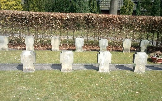 Ansicht der Kriegsgräberstätte Ganderkesee, Neuer Ev.- luth. Friedhof