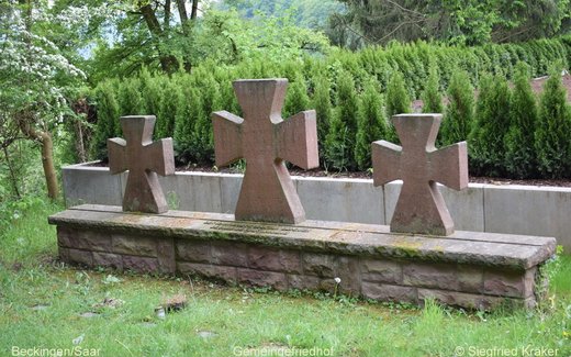 Ansicht der Kriegsgräberstätte Beckingen, Zivilfdh.