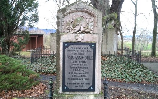 Ansicht der Kriegsgräberstätte Kalefeld - Echte, Gemeindefriedhof