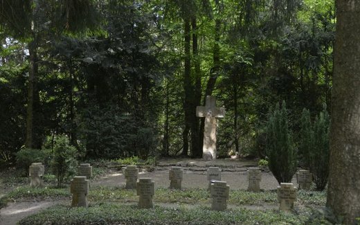 Ansicht der Kriegsgräberstätte Ibbenbüren-Kriegsgräberstätte Dörenther Klippen