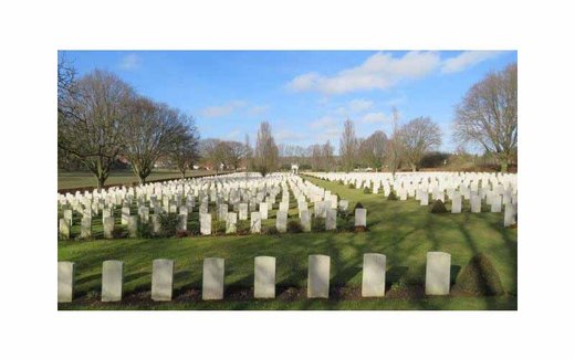 Ansicht der Kriegsgräberstätte Ecoivres