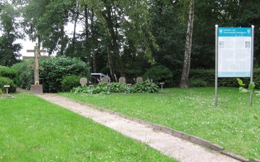 Ansicht der Kriegsgräberstätte Aurich - Tannenhausen, Kriegsgräberstätte