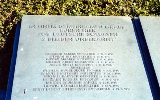 Ansicht der Kriegsgräberstätte Abreschviller