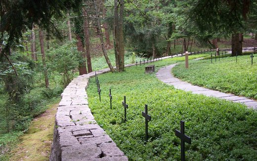 Ansicht der Kriegsgräberstätte Ammerschwihr