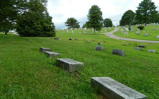 Ansicht der Kriegsgräberstätte Atlanta-Georgia