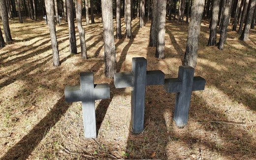 Ansicht der Kriegsgräberstätte Alapajewsk