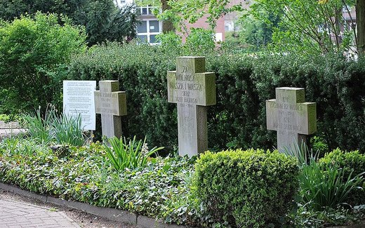 Ansicht der Kriegsgräberstätte Quakenbrück, Kath. Friedhof