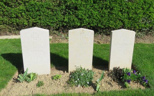 Ansicht der Kriegsgräberstätte Dainville