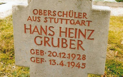 Ansicht der Kriegsgräberstätte Aub,Städt.Fdh.