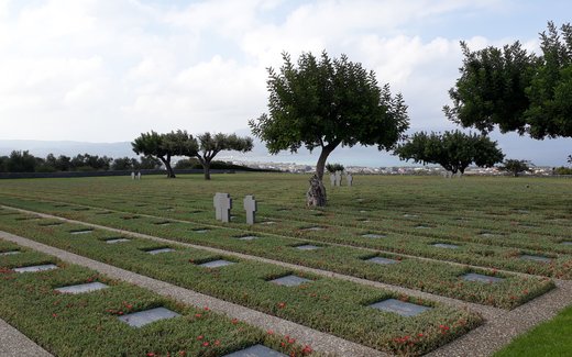 Ansicht der Kriegsgräberstätte Maleme