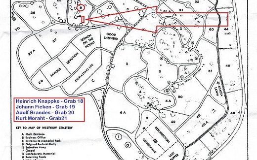 Ansicht der Kriegsgräberstätte Atlanta-Georgia