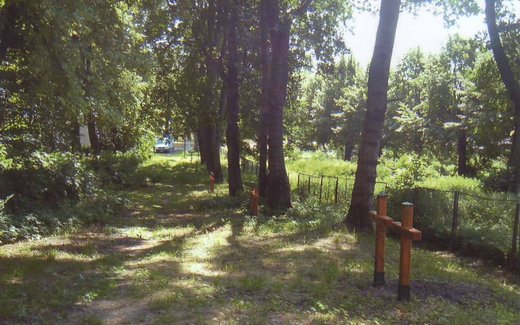 Ansicht der Kriegsgräberstätte Angerapp