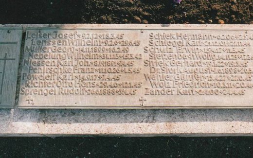 Ansicht der Kriegsgräberstätte Bad Neustadt/Saale