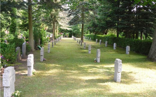 Ansicht der Kriegsgräberstätte Eberswalde