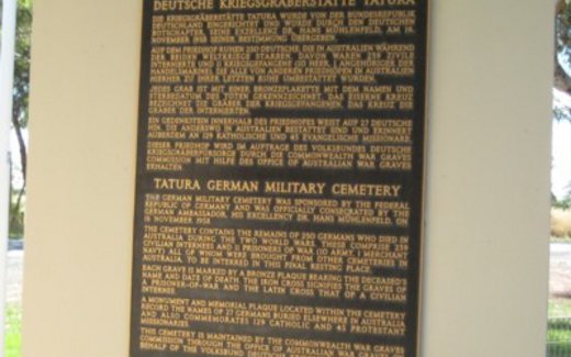 Ansicht der Kriegsgräberstätte Tatura/Australien