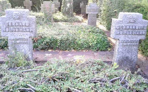 Ansicht der Kriegsgräberstätte Bad Bentheim, Ev.- ref. Friedhof