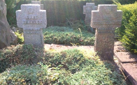 Ansicht der Kriegsgräberstätte Bad Bentheim, Ev.- ref. Friedhof