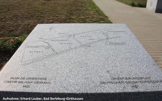 Ansicht der Kriegsgräberstätte Iasi