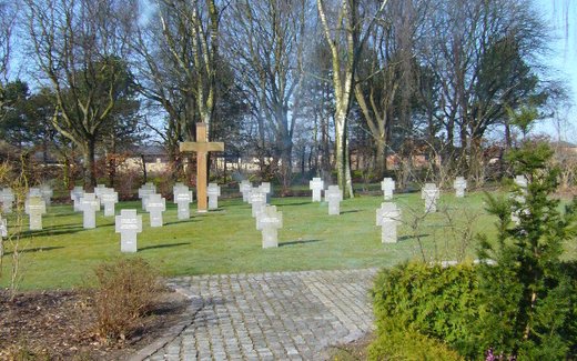Ansicht der Kriegsgräberstätte Haderslev Neuer Friedhof
