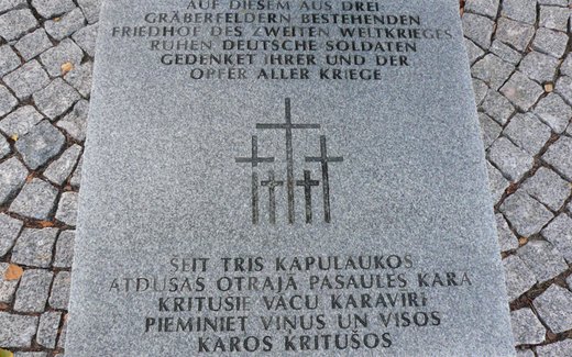 Ansicht der Kriegsgräberstätte Valka (1. WK)