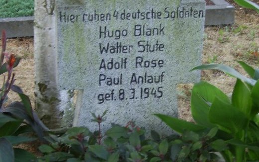 Ansicht der Kriegsgräberstätte Alfter-Gielsdorf-Gemeindefriedhof