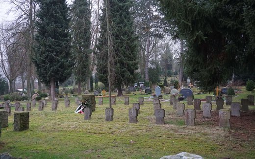 Ansicht der Kriegsgräberstätte Bad Pyrmont-Holzhausen