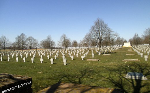 Ansicht der Kriegsgräberstätte Maissemy