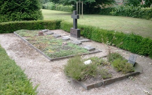 Ansicht der Kriegsgräberstätte Bergen - Sülze, Ev. luth. Friedhof