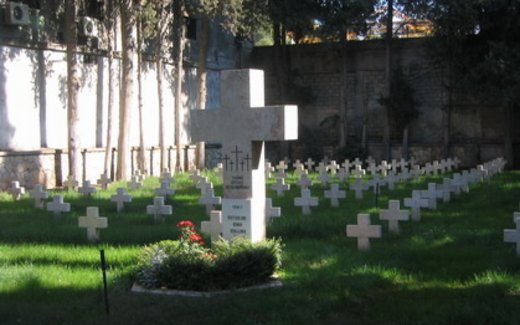 Ansicht der Kriegsgräberstätte Aleppo/Syrien