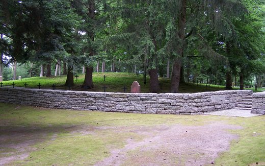 Ansicht der Kriegsgräberstätte Ammerschwihr