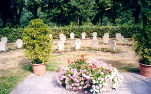Ansicht der Kriegsgräberstätte Aachen-Haaren-Neuer Friedhof