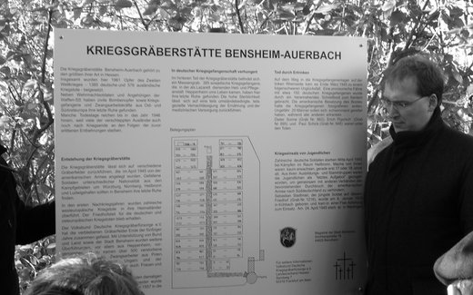 Ansicht der Kriegsgräberstätte Bensheim-Auerbach