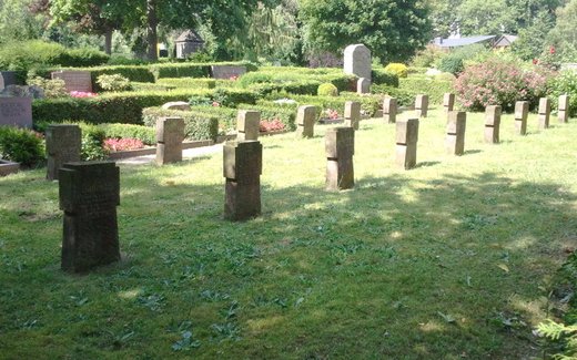 Ansicht der Kriegsgräberstätte Bad Gandersheim, St. Georgsfriedhof