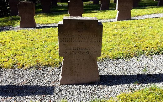 Ansicht der Kriegsgräberstätte Bad Pyrmont, Städt. Friedhof Lortzingstr.