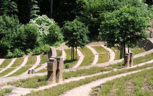 Ansicht der Kriegsgräberstätte Dahn