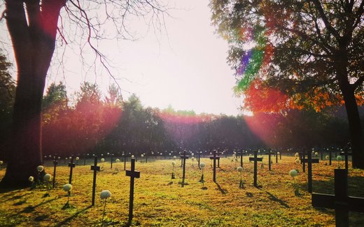 Ansicht der Kriegsgräberstätte Balatonkenese