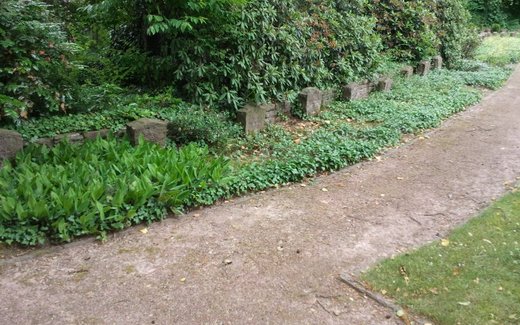 Ansicht der Kriegsgräberstätte Bergen, Ehrenhain am St. Lamberti Friedhof
