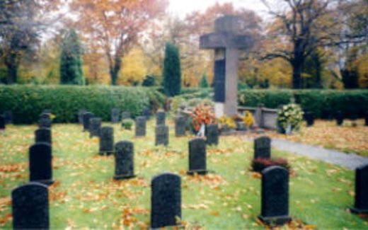 Ansicht der Kriegsgräberstätte Bergheim-Quadrath