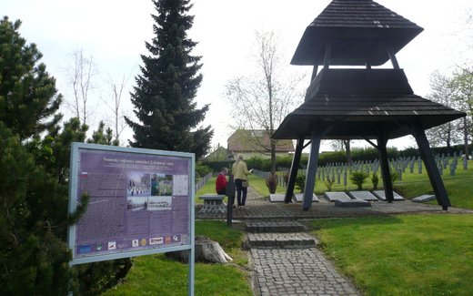 Ansicht der Kriegsgräberstätte Zborov