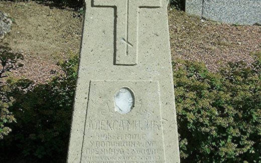 Ansicht der Kriegsgräberstätte Alfter-Gemeindefriedhof