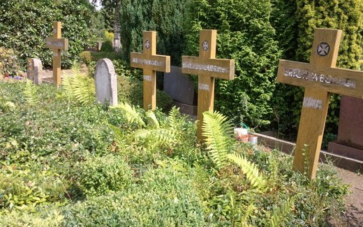 Ansicht der Kriegsgräberstätte Bassum, Ev. luth. Friedhof