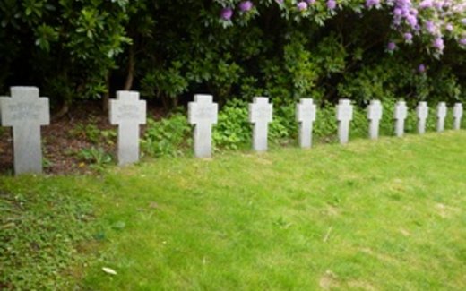 Ansicht der Kriegsgräberstätte Bergen-Solheim