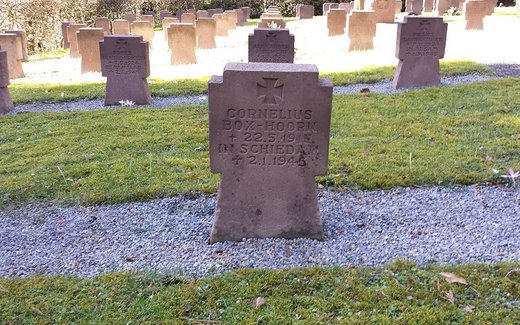 Ansicht der Kriegsgräberstätte Bad Pyrmont, Städt. Friedhof Lortzingstr.