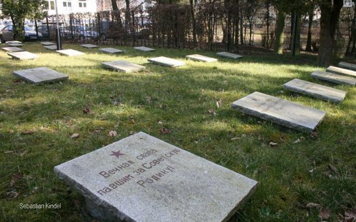 Ansicht der Kriegsgräberstätte Anklam, Sowj.Fdh. "Am Krankenhaus"